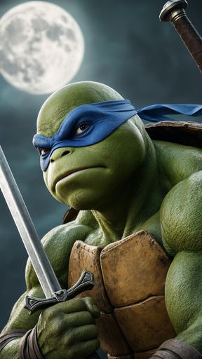 Create an original, newly composed image based on this scene description: A picture of a man in a green costume. There i